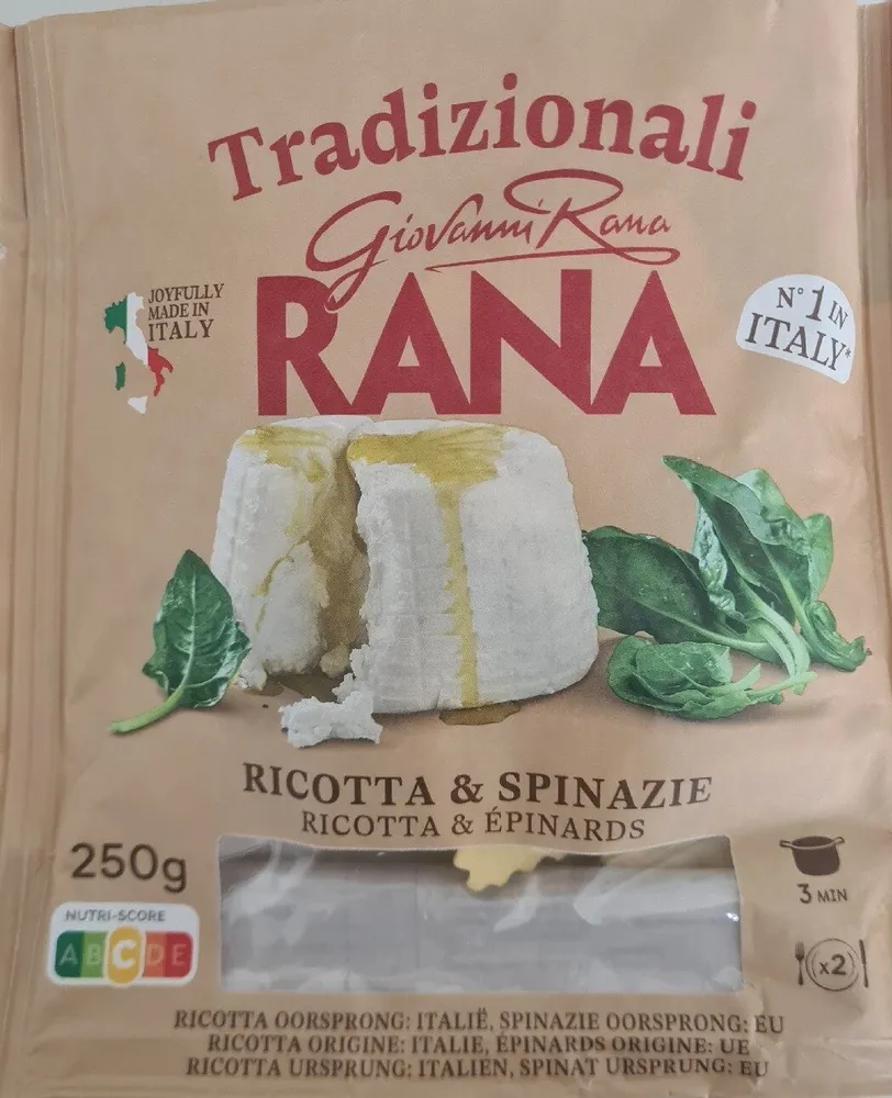 Ravioli Ricotta & Spinazie
