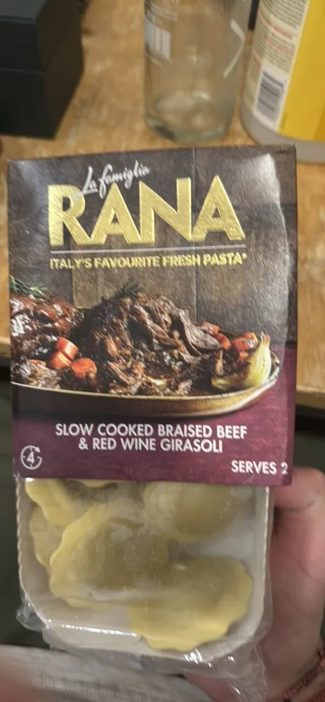 Slow Cooked Braised Beef & Red Wine Girasoli