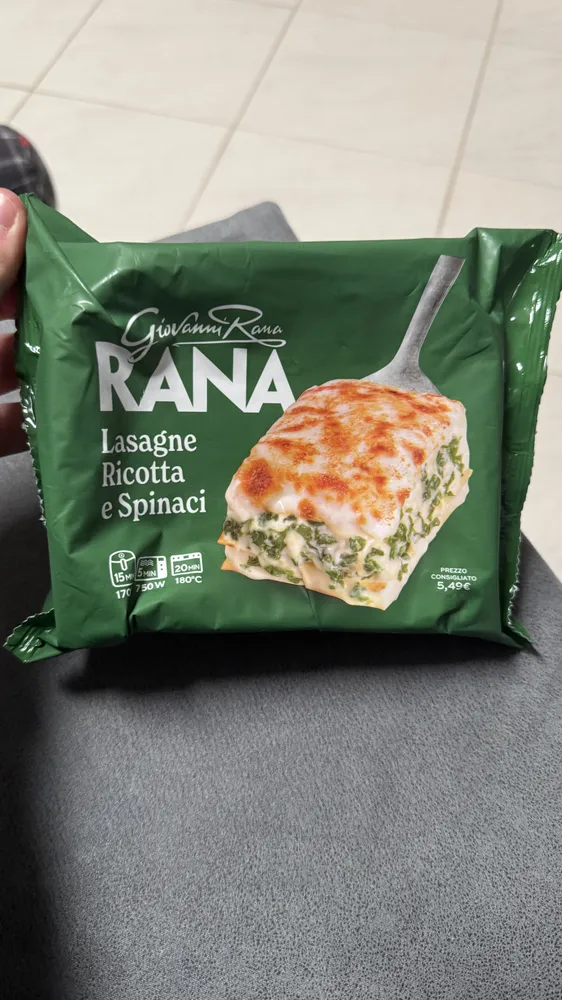 Lasagne ricotta e spinaci