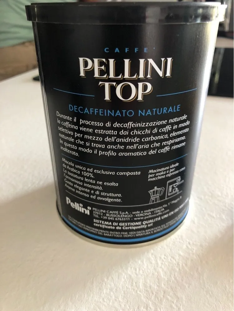 Coffee Pellini, Without Caffeine
