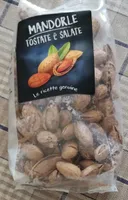 Mandorle in guscio tostate e salate