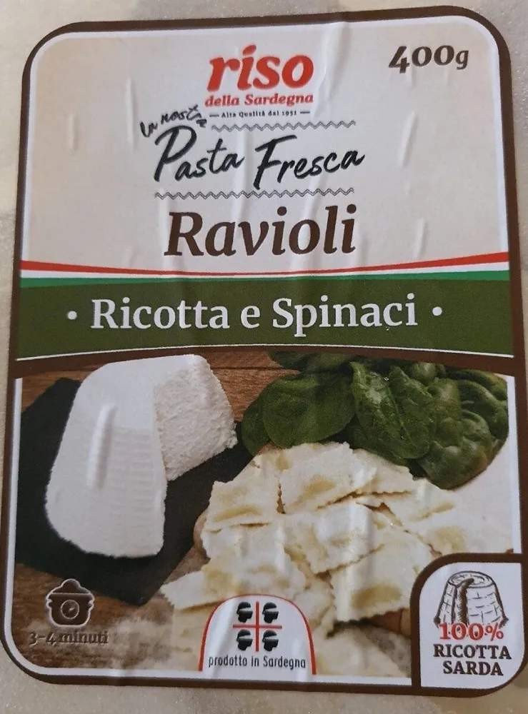 Ravioli ricotta e spinaci