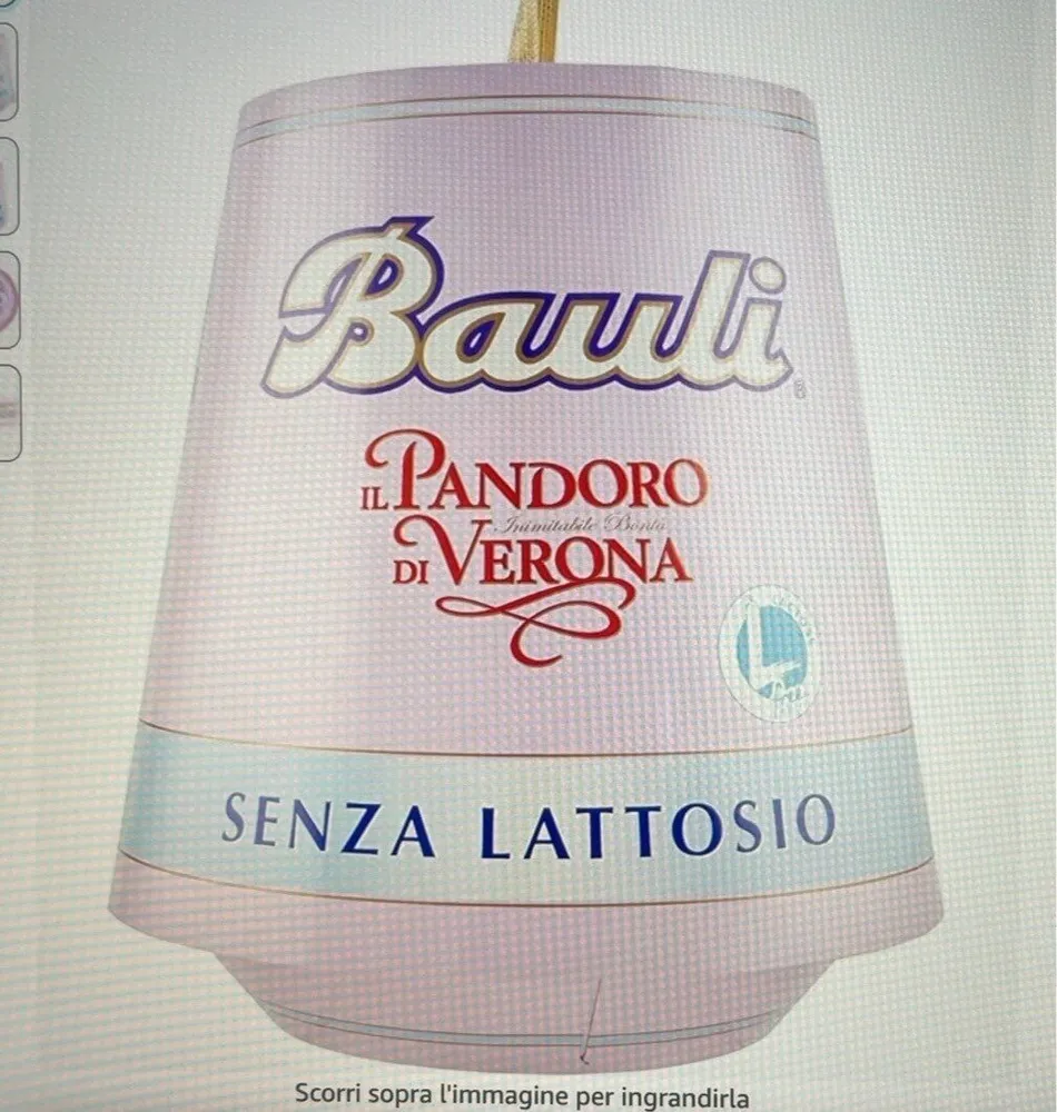 Pandoro senza lattosio