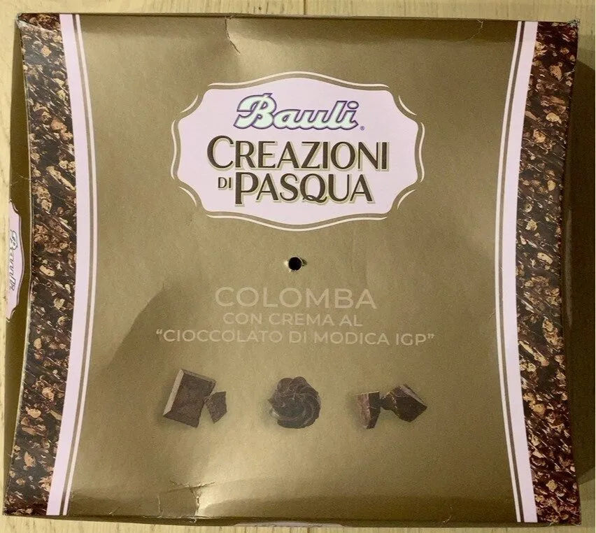 Colomba con crema al “Cioccolato di Modica IGP”