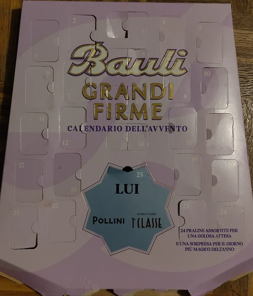 Calendario dell'avvento grandi firme