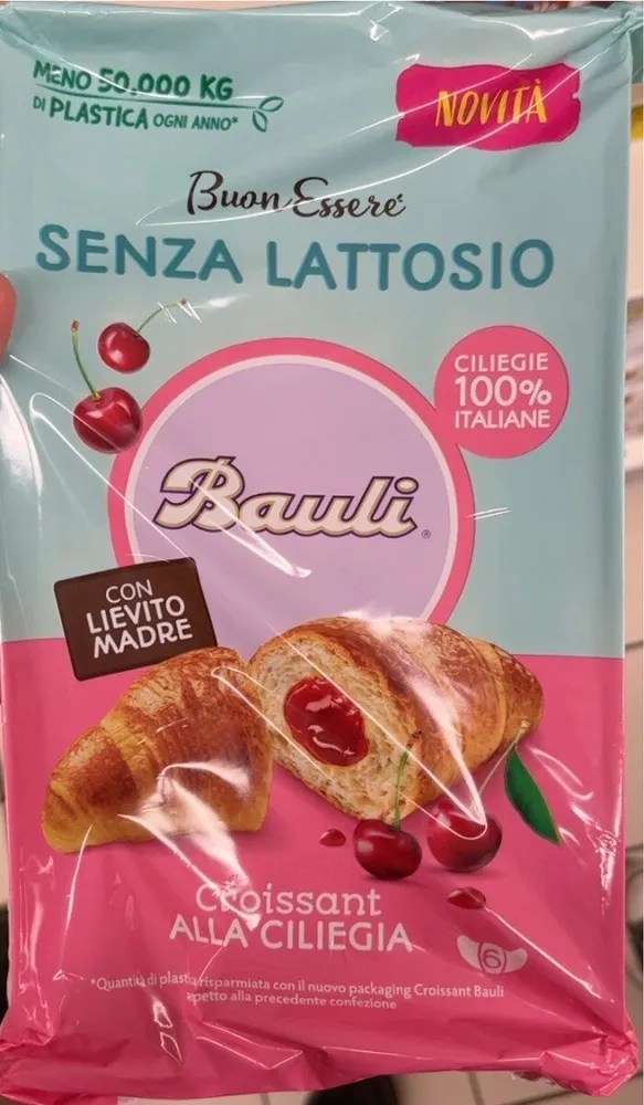 Croissant alla ciliegia senza lattosio