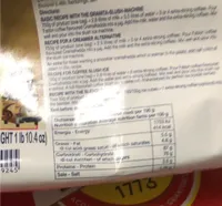 Fabbri Crema Fredda Caffe' In Polvere 750G (70 Porzioni)