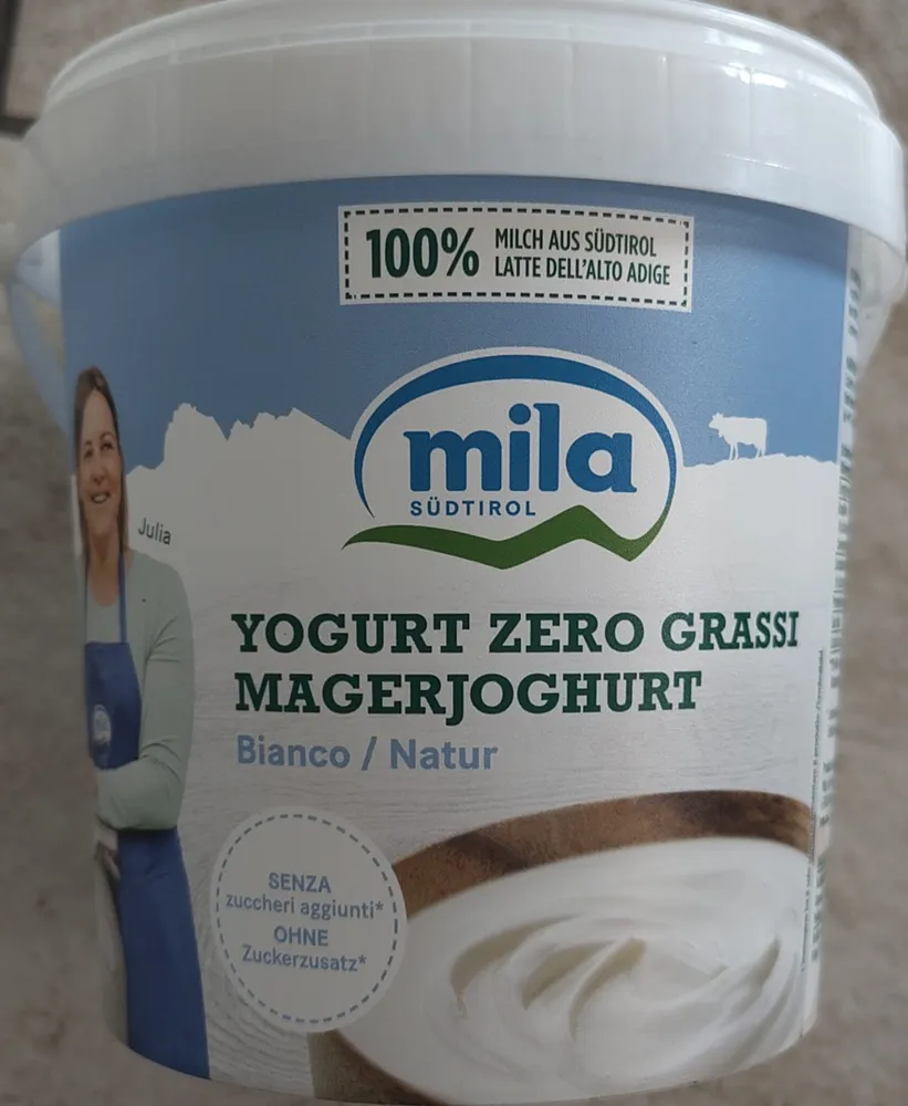 Yogurt zero grassi