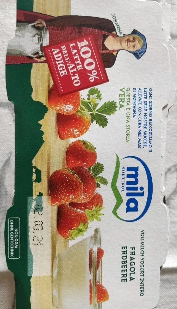 Yogurt intero alla fragola