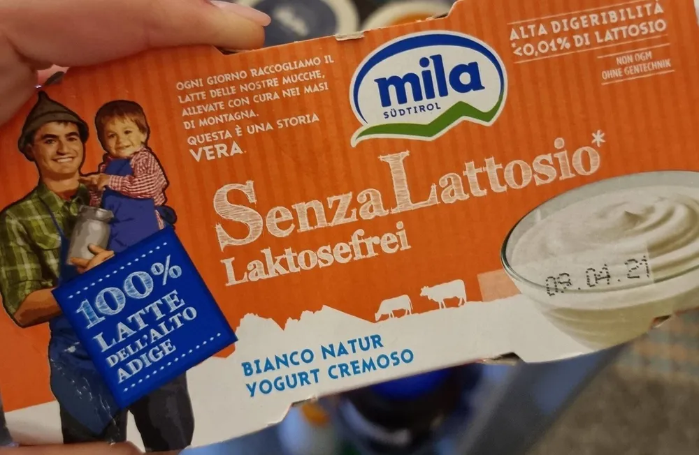 yogurt bianco senza lattosio