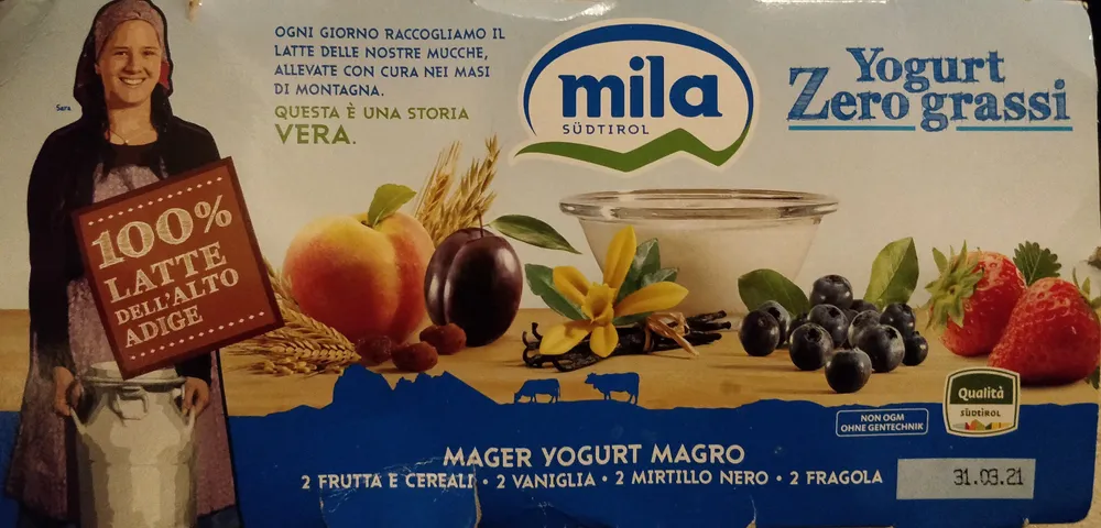 Yogurt zero grassi