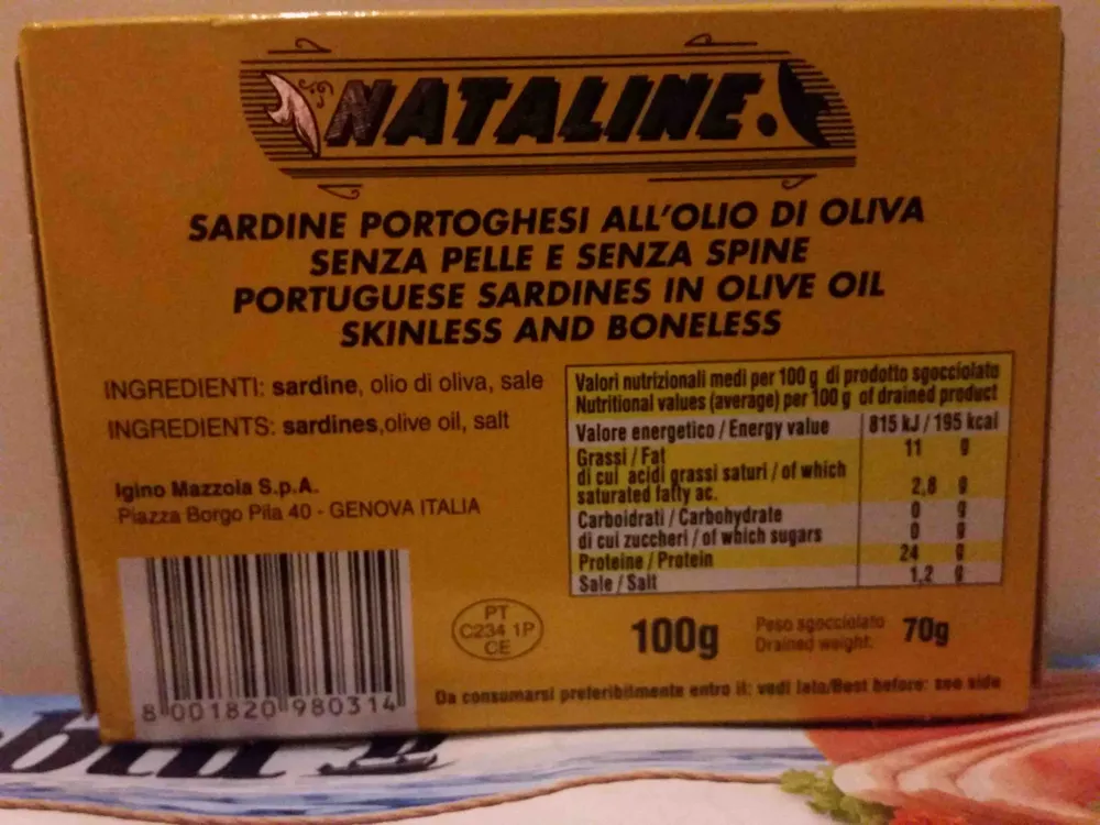 Sardine Portoghesi all'olio d'oliva