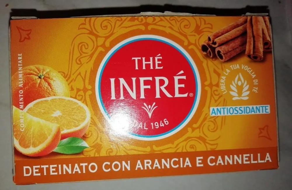 Thé Infré deteinato con arancia e cannella