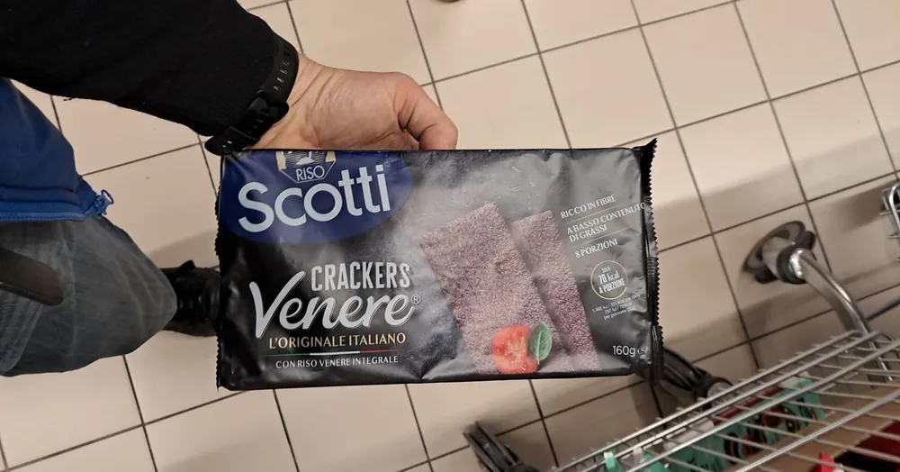 Cracker riso nero