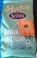 Si con riso senza lattosio biscotto rustico