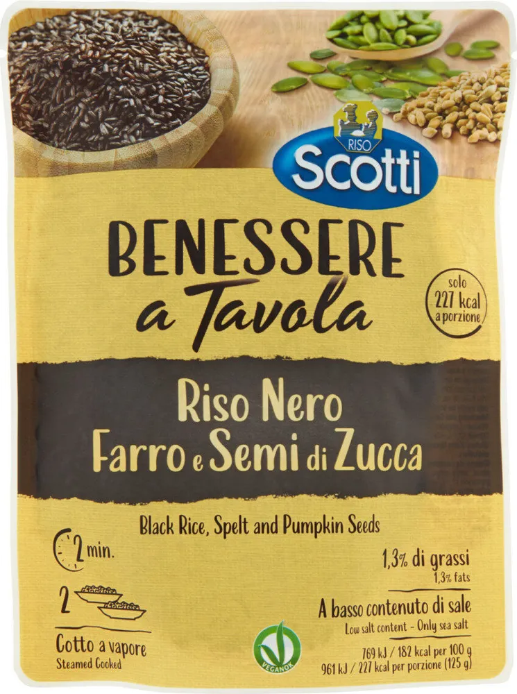 Riso nero farro semi di zucca