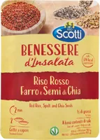 Benessere d'insalata riso rosso farro e semi di chia
