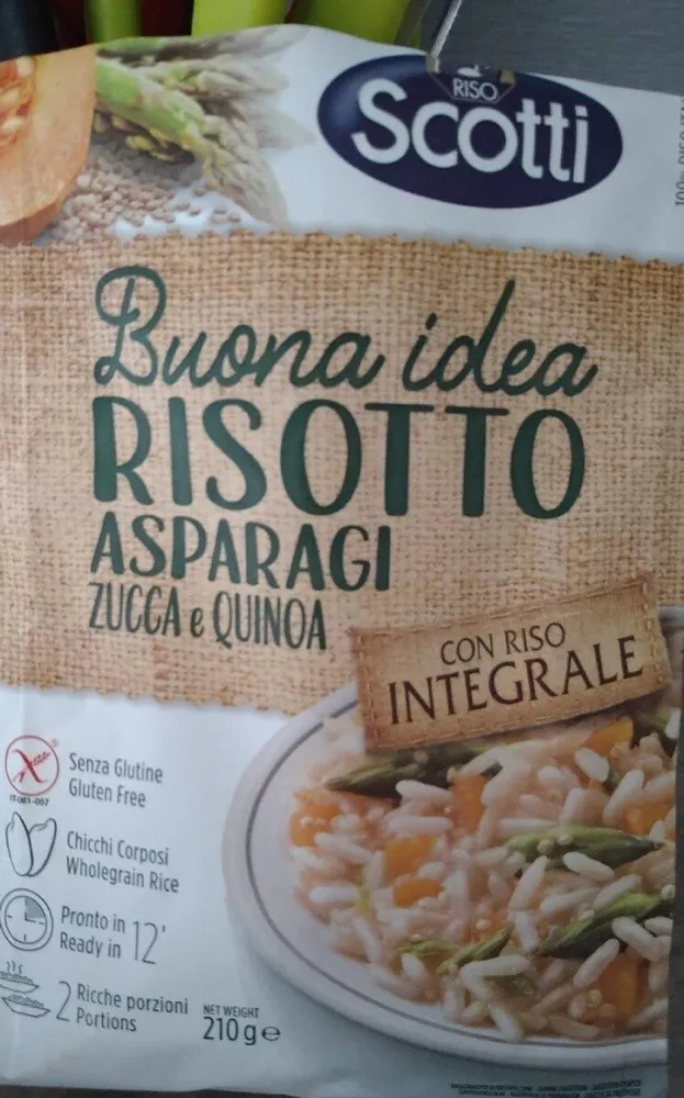 Risotto asparagi zucca quinoa