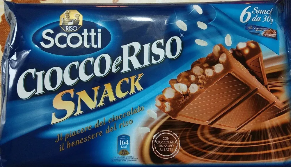Ciocco e riso snack
