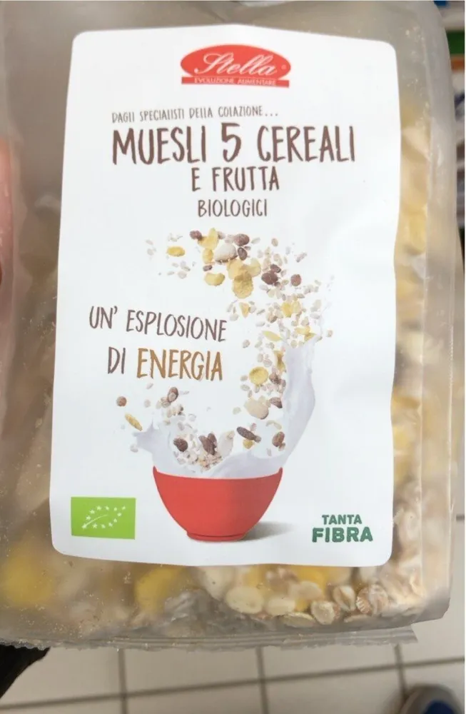 Muesli 5 cereali e frutta biologici