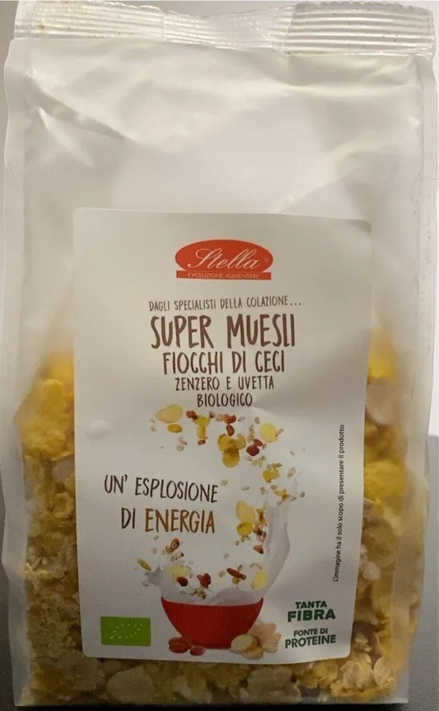 Super Muesli proteico zenzero e uvetta biologico