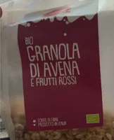 Bio granola di avena e frutti rossi
