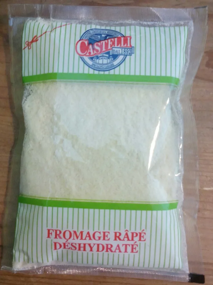 Fromage râpé déshydraté