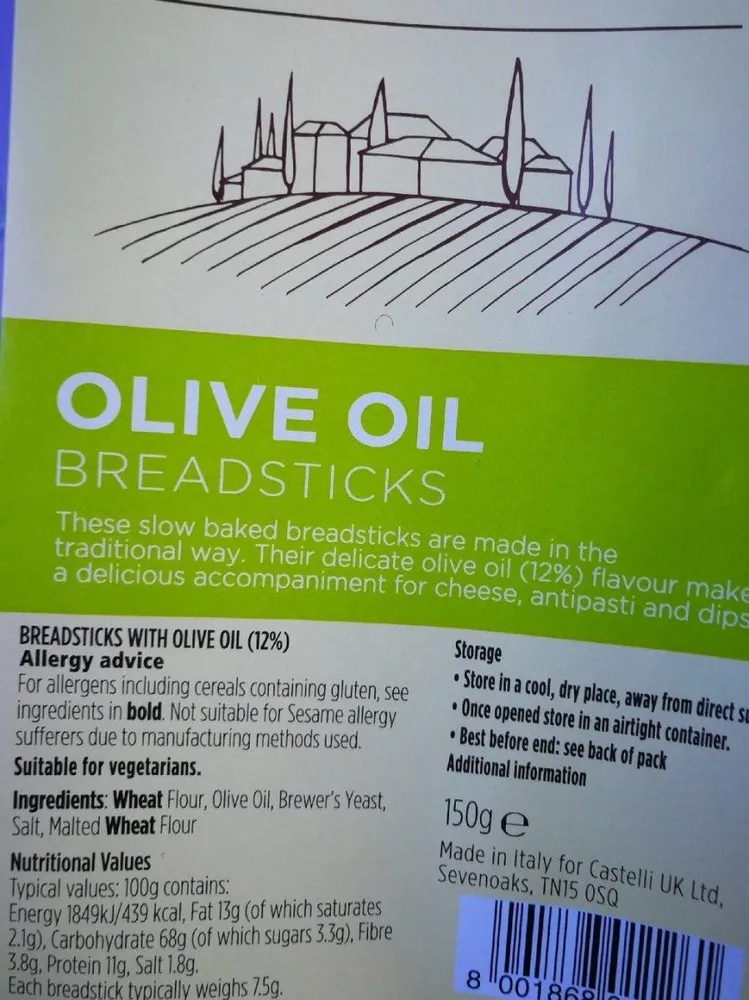 Olive oil Breadsticks