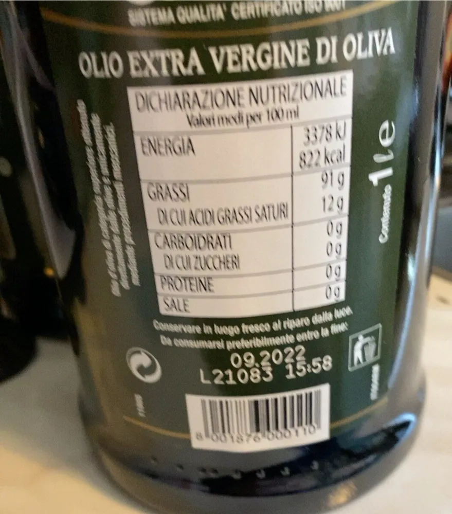 Olio extra vergine di oliva