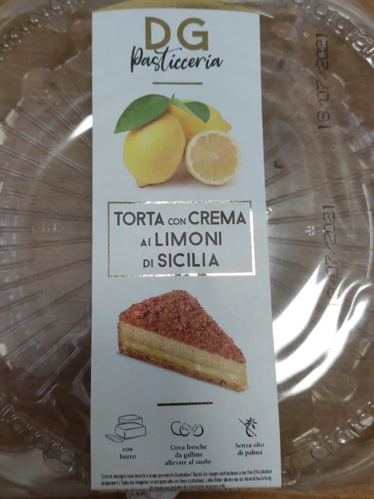 Torta con crema ai limoni di Sicilia