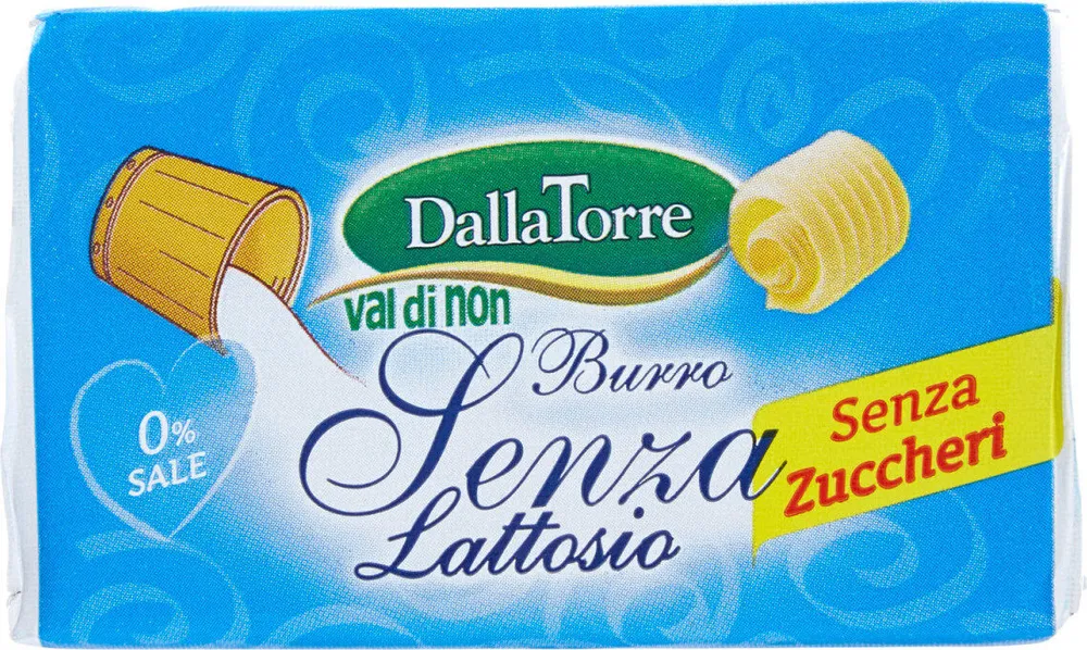 Burro senza lattosio