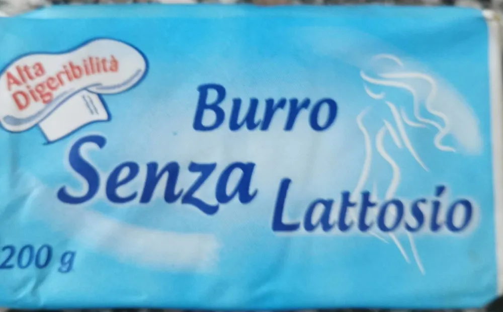 Burro senza  lattosio