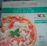 Pizza margherita precotta surgelata senza glutine
