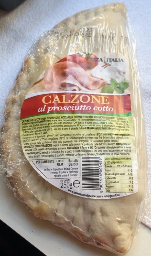 Calzone al prosciutto cotto
