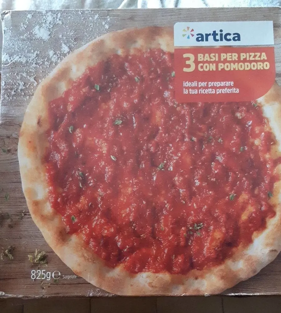 3 Basi per pizza con pomodoro