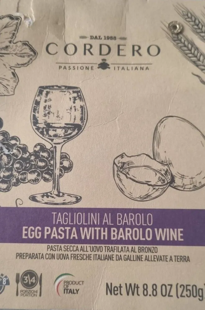 Tagliolini al barolo