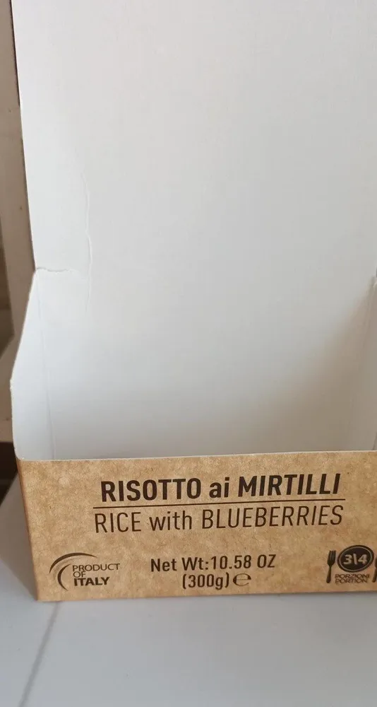 Risotto ai mirtilli