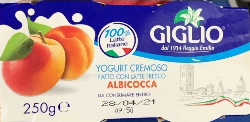 yogurt cremoso con latte fresco ALBICOCCA
