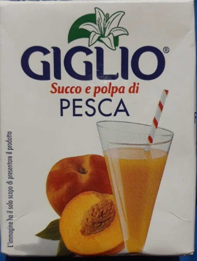 Succo e polpa di pesca