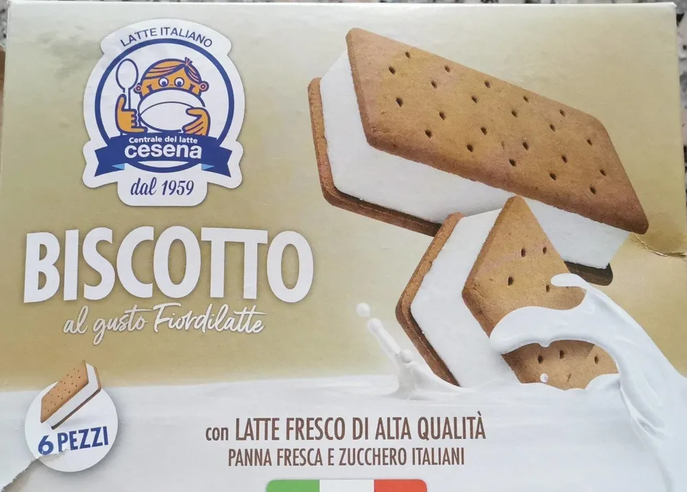 Biscotto al gusto fiordilatte