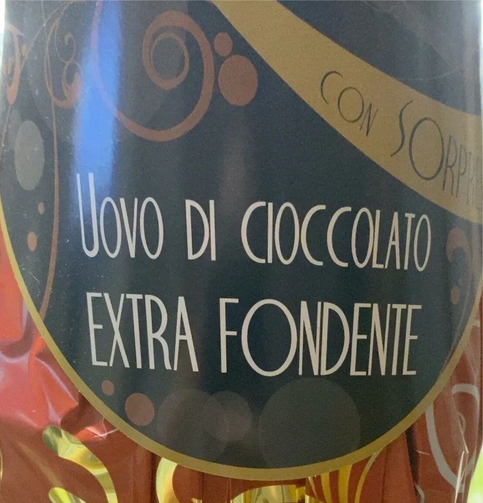 Uovo di cioccolato extra fondente