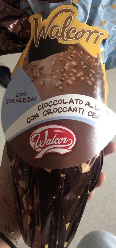 oeuf au chocolat au lait avec noisettes