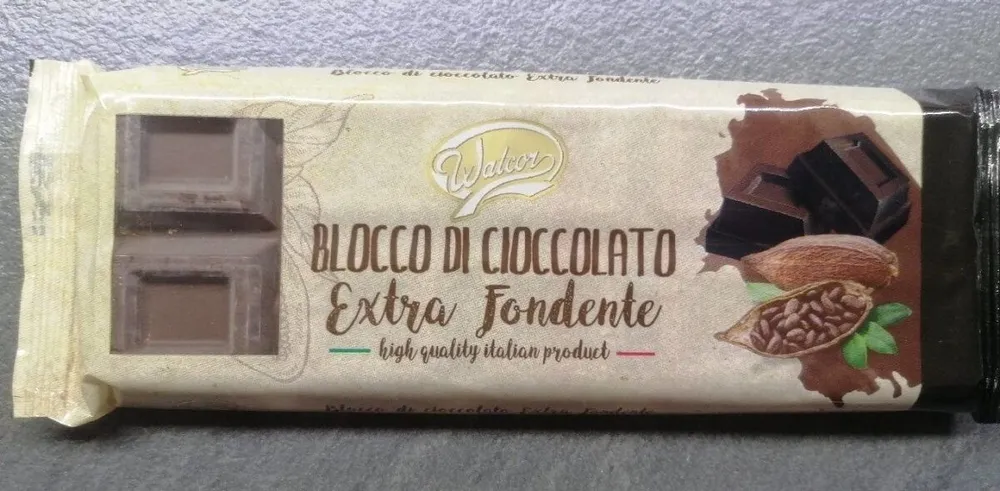 Blocco di cioccolato extra fondente
