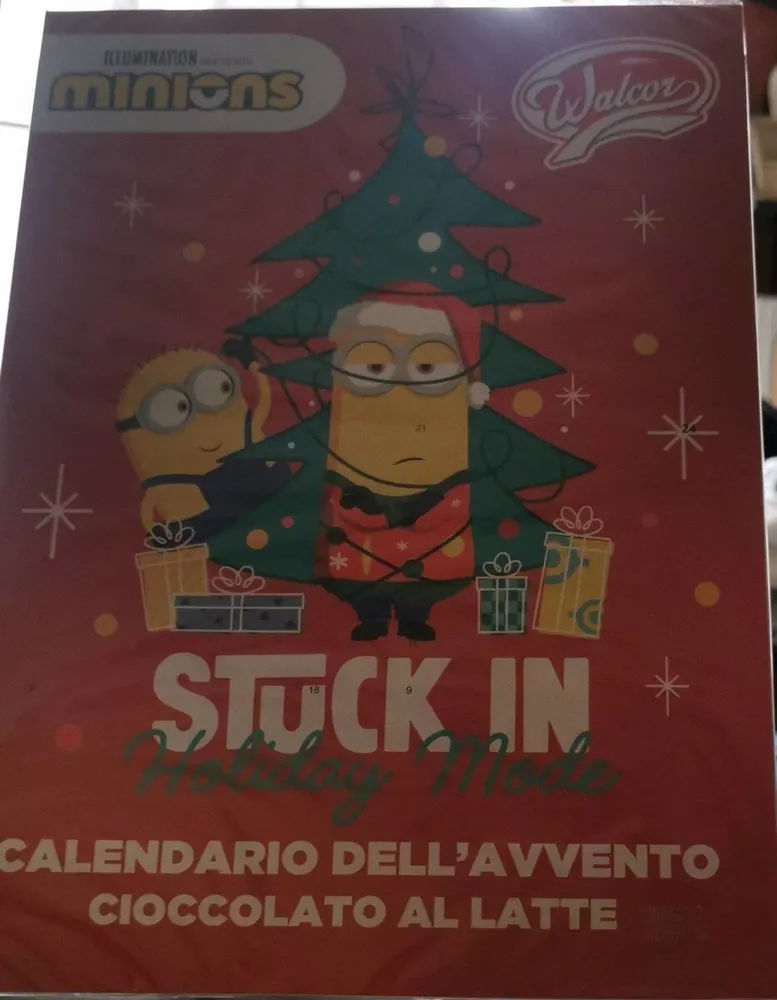calendario dell'avvento cioccolato al latte