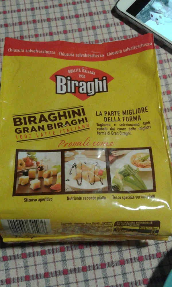 PARMESAN CHEESE ONLINE UK - BIRAGHI CUBETTI BIRAGHINI