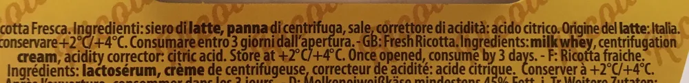 Ser Ricotta Fresca Biraghi 250G Jansen