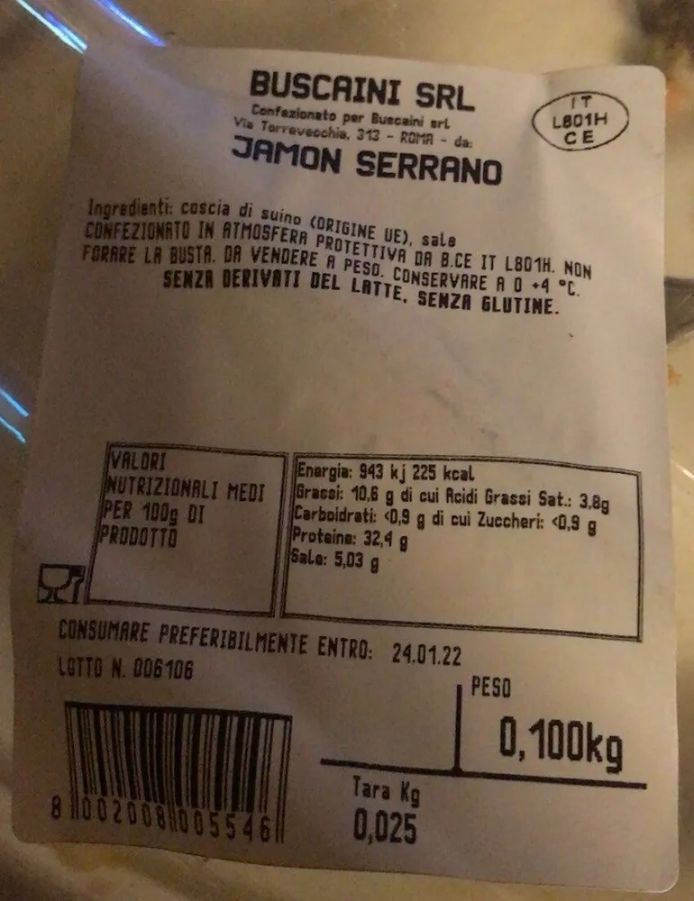 Jamon serrano