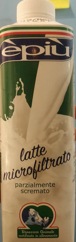 Latte microfiltrato parzialmente scremato
