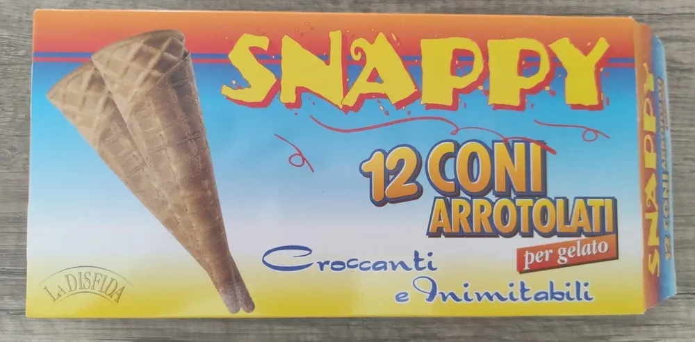 12 coni arrotolati per gelato