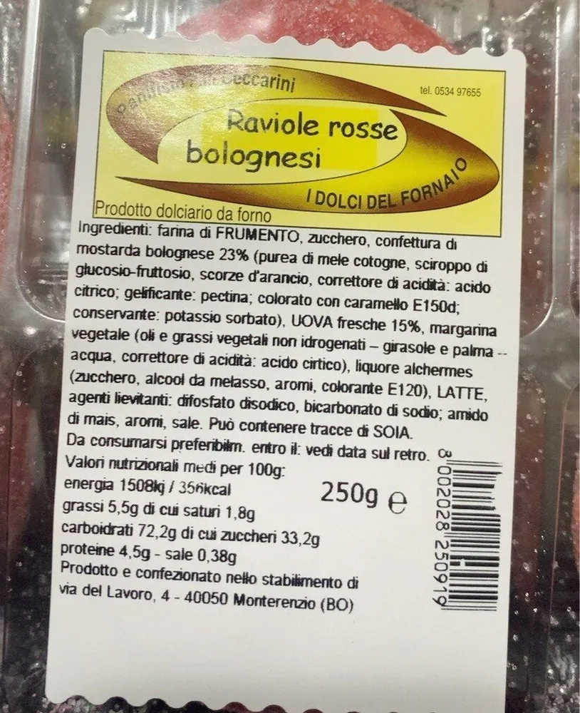 Raviole rosse bolognesi